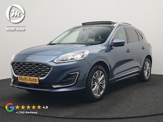 Ford Kuga 2.5 Vignale PHEV 225pk Dealer O.H. | Trekhaak Af Fabriek | Panodak | Adaptive Cruise | 360 Camera | Head Up | Bang & Olufsen | Lederen Sportstoelen Memory & Verwarmd | Stuur Verwarmd | Keyless | Blis | DAB |
