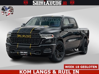 Dodge Ram 1500 Limited Night H.O 540HP 706Nm | Massage + Full Option | De Meest Luxe en Volle Pick-Up in zijn Klasse | Comfortabele Dubbele Cabine met Royale 5 Zitplaatsen | BPM vrij | Nu Leverbaar uit Voorraad | Voorraad Nr 2295 - 8559