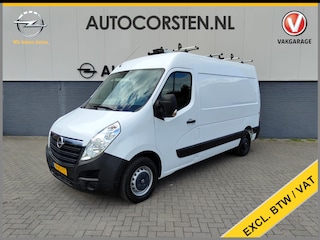 Opel Movano 2.3CDTI 146PK Bi-Turbo L2H2 3-Persoons Airco Cruise Trekhaak Pdc Schuifdeur ESP Bluetooth Betonplex Vloer Wandbetimmering EURO6 2.500KG Trekgewicht