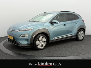 Hyundai Kona EV Limited 64 kWh 3- Fase SOH 94,6% | Warmtepomp | Elektrisch Schuif/Kanteldak | Trekhaak | Camera | Leer | Head-Up Display