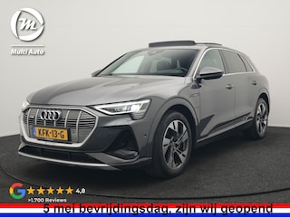 Audi e-Tron 50 Quattro 2x S Line 313pk Dealer O.H INCL BTW | Luchtvering | Panodak | Head Up | Adaptive Cruise | Sfeerverlichting | Lederen Sportstoelen Verwarmd | Keyless | Navigatie | 20"L.M | DAB | Virtual |