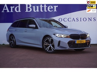 BMW 3-serie Touring 320e M SPORT+leder+elek-Klep++stoel-verw+Led+camera+navigatie+sfeer-verlichting+Hifi-Systeem =M Brookyn-Grau !
