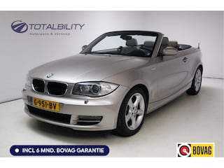 BMW 1-serie Cabrio 125i High Executive 218 PK 6 cilinder | Keyless | Xenon | Stoelverwarming| Navigatie | Leer | Windscherm