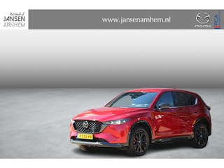 Mazda CX-5 2.0 e-SkyActiv-G M Hybrid 165 Homura , Automaat, Trekhaak, Leder, 19 inch LMV, 360 View, Apple Carplay, Bose, NAVI, Adap. Cruise, Clima, Stuur en Stoelverwarming, Stoelventilatie, LKA, BSM, Auto. Achterklep