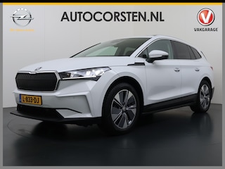 Skoda Enyaq iV 80 82kwh 204PK Pano-Dak Camera Apple Carplay Android First Edition Navi 3-Zone-Ecc 19"lm PDC-a+v Adaptive-Cruise Lane-Assist Luxus E-Call Stuurverwarming Led Isofix Keyless-Go DAB Rijstrooksensor Origineel Nederlandse Auto Nieuwprijs €  53.000,-