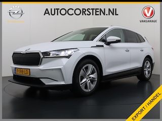 Skoda Enyaq iV 80 82kwh 204PK Camera 1/2 Leer Apple Carplay Android Warmtepomp First Edition Navi 3-Zone-Ecc 19"lm PDC-a+v Adaptive-Cruise Lane-Assist Luxus E-Call Stuurverwarming Led Isofix Keyless-Go DAB Rijstrooksensor Origineel Nederlandse Auto Nieuwprijs €  53.000,-
