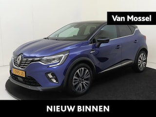 Renault Captur 1.3 TCe 140 Initiale Paris | Apple Carplay/Android | cruise control adaptief | dodehoek detectie | electronic climate control | LED koplampen | lichtmetalen velgen 18" | luxe lederen bekleding | navigatiesysteem full map | rijstrooksensor met correctie | voorstoelen verwarmd |
