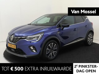 Renault Captur 1.3 TCe 140 Initiale Paris | Apple Carplay/Android | cruise control adaptief | dodehoek detectie | electronic climate control | LED koplampen | lichtmetalen velgen 18" | luxe lederen bekleding | navigatiesysteem full map | rijstrooksensor met correctie | voorstoelen verwarmd |