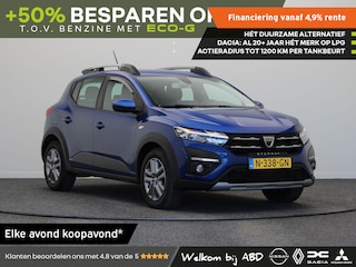 Dacia Sandero Stepway TCe 100pk Bi-Fuel Comfort | Dealer onderhouden | Eerste eigenaar | Keyless | Dodehoek detectie | Achteruitrijcamera | Parkeersensoren voor en achter |