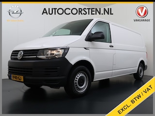 Volkswagen Transporter 2.0TDI L2H1 150pk Ecc Trekhaak Cruise-Control Verwarmde-Voorruit EURO6 Kasten-bouw Betonplex Comfortline Elektr. Ramen Centr.Vergrendeling Automatische Verlichting 2.500 kg trekvermogen
