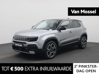 Jeep Avenger Longitude 54 kWh 155Pk | Navigatie | Apple & Android Carplay | Parkeersensoren Voor & Achter | Achteruitrijcamera | Stoelverwarming | Privacy Glass | Climate Control | Adaptieve Cruise Control |