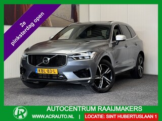 Volvo XC60 2.0 T5 AWD R-DESIGN PANORAMA SCHUIF/KANTELDAK 360 CAMERA ADAPTIVE CRUISE CONTROL KEYLESS GO CLIMATE CONTROL APPLE CARPLAY/ANDROID RIJSTROOKSENSOREN DODEHOEKSENSOREN trekhaak TREKHAAK ZEER MOOI !!