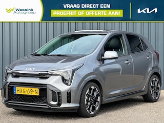 Kia Picanto 1.0 67pk GT-Line I Schuifkanteldak I Stoel/Stuurverwarming I Leer I Camera I Dodehoek I PDC I Cruise Control I