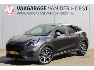Ford Puma 1.0-125pk EcoBoost Hybrid ST-Line X. Erg nette en goed onderhouden Ford Puma ! Autm. airco, stoel-, stuur- en voorraamverw., adaptieve cruise cntrl, lane- en side assist, Led verlichting, B&O soundsyst., camera, parkeersensoren etc.