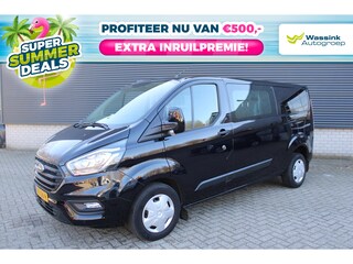 Ford Transit Custom Dubbel Cabine Trend 2.0 TDCi 130PK 320 L2H1 Automaat I 6-Zitplaatsen I Navigatie I Cruise Control I Parkeersensoren Voor&Achter