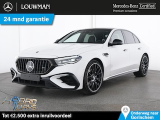 Mercedes-Benz E-klasse Mercedes-AMG 53 4MATIC+ Hybride Night Pakket | Panorama Schuif-Kanteldak | Distronic | MBUX Superscreen | Trekhaak | Burmester® | Head-up-Display. Inclusief 24 maanden MB Certified garantie voor Europa.