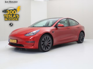 Tesla Model 3 Performance AWD 486pk 75 kWh FACELIFT [ WIT LEDER+AUTOPILOT+567KM WLTP+PREMIUM AUDIO ]