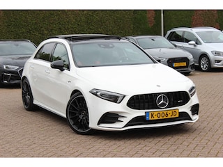 Mercedes-Benz AMG 35 4MATIC Premium / Panoramadak / Camera / Burmester / AMG Stuur / 19'' / Memory seats / Sfeerverlichting / Matrix LED / DAB / Stoelverwarming / Cruise Control