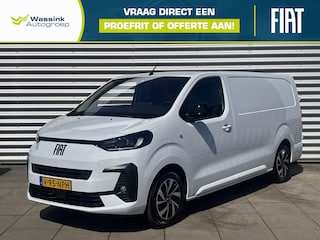 Fiat Scudo L3 75 kWh 17" lichtmetalen velgen | City Pakket | Exterieurpakket | Full Eco LED koplampen met dagrijverlichting | Geïsoleerde comfort scheidingswand met vaste ruit | Houten afwerking laadruimte | LED Laadruimte verlichting