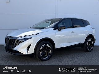 Nissan Qashqai 1.3 MHEV Xtronic N-Connecta Automaat / Facelift Model / Fabrieksgarantie tot 04-2028<100.000 / Trekgewicht 1800 kg / Cold Pack & Pack Easy / Panorama dak / Head Up Display / Elektrische achterklep / Adaptief cruise control / Rondomzicht camera /