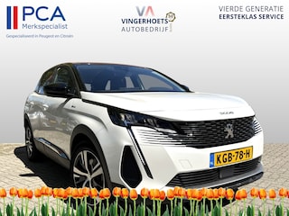 Peugeot 3008 1.6 HYbrid 225 pk Allure * Automaat * * Navigatie * 1/2 Lederen interieur * Stekker Hybride + Benzine * Elektronische Achterklep bed. * Adaptive Cruise Control * Keyless Start * Vingerhoets; Vierde Generatie Eersteklas Service. Al meer dan 100 jaar een begrip in de Brabantse Kempen.