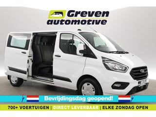 Ford Transit Custom 2.0 TDCI L2H1 | DC | 6 Zits | 2800kg Trekgew. | Airco | Cruise | 2xSchuifdeur | Parkeersens. | Trekhaak