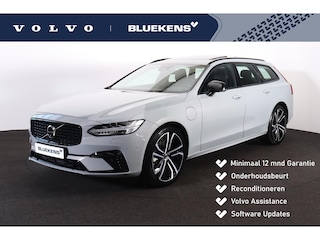 Volvo V90 T8 Recharge AWD Ultra Dark - Luchtvering - Panorama/schuifdak - IntelliSafe Assist & Surround - 360º Camera - Bowers & Wilkins audio - Adaptieve LED koplampen - Verwarmde voorstoelen, stuur & achterbank - Parkeersensoren voor & achter - Elektr. bedienb. voorstoelen met geheugen - Geventileerde voorstoelen - Head up display - Inklapbare trekhaak - 20' LMV