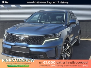 Kia Sorento 1.6 T-GDI Hybrid 2WD ExecutiveLine 7p. Schuif/kanteldak, seat memory, stoel- & stuurverwarming, stoelventilatie, 360° camera, achterbank verwarmd, HUD, dodehoek detectie
