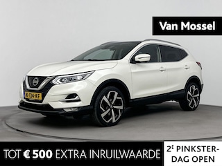 Nissan Qashqai 1.3 DIG-T Premium Edition | Stoelverwarming | lederen bekleding | lichtmetalen velgen 19" | navigatie | panoramadak | Parkeersensoren | 360 camera