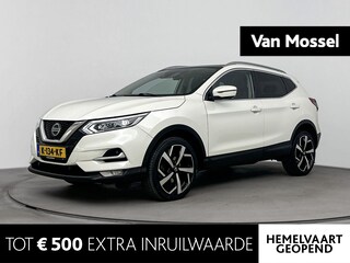 Nissan Qashqai 1.3 DIG-T Premium Edition | Stoelverwarming | lederen bekleding | lichtmetalen velgen 19" | navigatie | panoramadak | Parkeersensoren | 360 camera