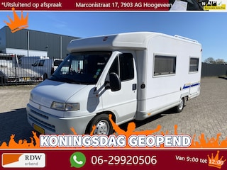 Bürstner T-604 Fiat 2.8L 115Dkm, Ruime Camper met Toilet, Douche en vast 2 persoons bed, nw. APK – Inruil Mogelijk –