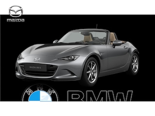 Mazda MX-5 SKYACTIV-G 132 Kazari | 16-inch lichtmetalen velgen in Bright Dark (Skyactiv-G 132) | 17-inch lichtmetalen velgen in Machining (Skyactiv-G 184) | 8-inch LCD-touchscreen kleurendisplay