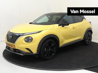 Nissan Juke 1.6 Hybrid N-Sport | Full options TEch pakket  cold pakket en Interieur pakket| airco automatisch | Apple Carplay/Android Auto |Adaptive cruise control | lederen interieurdelen m| LED koplampen | lichtmetalen velgen 19" | navigatiesysteem full map | rijstrooksensor met correctie | two-tone |