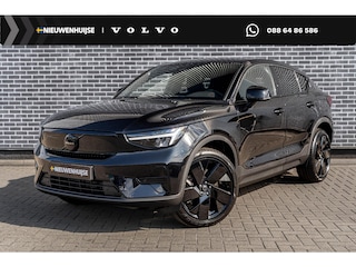 Volvo EC40 Single Motor Plus Black Edition Europa 70 kWh | Google | Adaptieve Cruise Control | Getint Glas | Harman Kardon Audio | Elek. Stoelen | Stuur-/Stoelverwarming Voor + Achter | Camera | Dodehoekdetectie | LED Koplampen | 19" LM