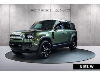 Land Rover Defender 110 P300e 110 Forest Edition | Panoramadak | Trekhaak | Cold Climate Pack Woolstone Green/Ebony