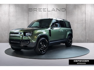 Land Rover Defender 110 P300e 110 Forest Edition | Panoramadak | Trekhaak | Cold Climate Pack Woolstone Green/Ebony
