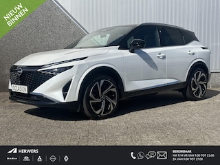 Nissan Qashqai 1.3 MHEV Xtronic Tekna Plus Automaat / 1800kg Trekgewicht / Apple Carplay Android Auto / Bose Audio Installatie / Panorama Dak / Stoel,- Stuur en Voorruit Verwarming / Leder- Alcantara Interieur /