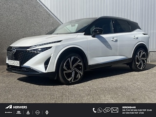 Nissan Qashqai 1.3 MHEV Xtronic Tekna Plus Automaat / 1800kg Trekgewicht / Apple Carplay Android Auto / Bose Audio Installatie / Panorama Dak / Stoel,- Stuur en Voorruit Verwarming / Leder- Alcantara Interieur /