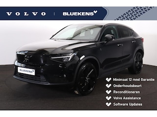 Volvo EC40 Performance Ultra Black Edition 82 kWh - Panoramadak - IntelliSafe Assist & Surround - 360º Camera - Harman/Kardon audio - Verwarmde voorstoelen, stuur & achterbank - Parkeersensoren voor & achter - Elektr. bedienb. voorstoelen met geheugen links - Draadloze tel. lader - Warmtepomp - Extra getint glas - Inklapbare trekhaak - 20' LMV