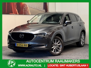 Mazda CX-5 2.0 SKYACTIVE-G 165 LUXURY AUTOMAAT NAVIGATIE ADAPTIVE CRUISE CONTROL HEAD-UP DISPLAY KEYLESS GO APPLE CARPLAYANDROID RIJSTROOKSENSOREN DODEHOEKSENSOREN 360 CAMERA ZEER MOOI !!
