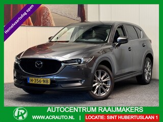 Mazda CX-5 2.0 SKYACTIVE-G 165 LUXURY AUTOMAAT NAVIGATIE ADAPTIVE CRUISE CONTROL HEAD-UP DISPLAY KEYLESS GO APPLE CARPLAYANDROID RIJSTROOKSENSOREN DODEHOEKSENSOREN 360 CAMERA ZEER MOOI !!