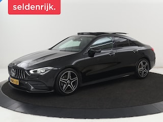 Mercedes-Benz CLA 180 AMG Line | Panoramadak | Carplay | Leder/Alcantara | Stoelverwarming | Navigatie | Keyless | Camera | Full LED | Sportstoelen | Widescreen | Sfeerverlichting | Climate control