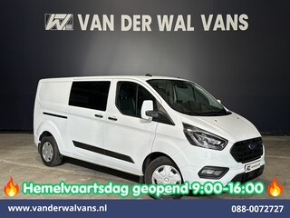 Ford Transit Custom 2.0 TDCI 131pk Automaat L2H1 Dubbele Cabine Euro6 Airco | 6-Zits | Camera | Navigatie | Apple Carplay Android Auto, Xenon, Cruisecontrol, Stoelverwarming, Verwarmde voorruit, Parkeersensoren, Achterklep