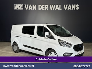 Ford Transit Custom 2.0 TDCI 131pk Automaat L2H1 Dubbele Cabine Euro6 Airco | 6-Zits | Camera | Navigatie | Apple Carplay Android Auto, Xenon, Cruisecontrol, Stoelverwarming, Verwarmde voorruit, Parkeersensoren, Achterklep