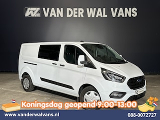 Ford Transit Custom 2.0 TDCI 131pk Automaat L2H1 Dubbele Cabine Euro6 Airco | 6-Zits | Camera | Navigatie | Apple Carplay Android Auto, Xenon, Cruisecontrol, Stoelverwarming, Verwarmde voorruit, Parkeersensoren, Achterklep
