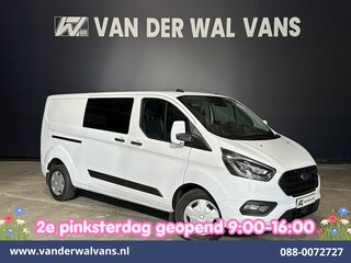 Ford Transit Custom 2.0 TDCI 131pk Automaat L2H1 Dubbele Cabine Euro6 Airco | 6-Zits | Camera | Navigatie | Apple Carplay Android Auto, Xenon, Cruisecontrol, Stoelverwarming, Verwarmde voorruit, Parkeersensoren, Achterklep