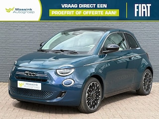 Fiat 500 1.0 Hybrid 65pk La Prima | Glazen Dak | Cruise Control | Stoelverwarming | Climate Control | Camera & Sensoren Achter | LED |
