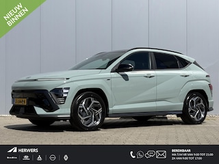 Hyundai Kona 1.6 GDI HEV N Line Sky / Trekhaak met afneembare kogel 1300 kg geremd / Schuif-/kanteldak / Stoel verwarming/verkoeling voor / Stoelverwarming achter / Apple Carplay/Android Auto /