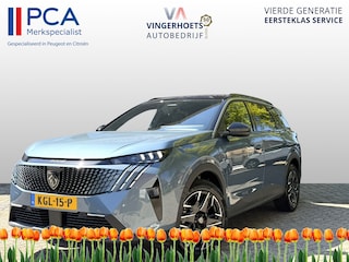 Peugeot 5008 Benzine + Hybride 145 * Automaat * GT * Navigatie * Keyless Start * L.M. Velgen * Achteruitrij Camera * 7-Persoons * Full Led * 1/2 Lederen Interieur * Vingerhoets; Vierde Generatie Eersteklas Service. Al meer dan 100 jaar een begrip in de Brabantse Kempen.