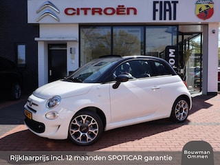 Fiat 500 Cabrio 1.0 70PK Hybrid Hey Google, Rijklaarprijs | Navigatie | Lichtmetalen wielen | Parkeersensoren |